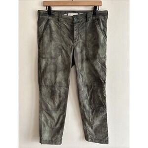 Anthropologie Hei Hei The Wanderer Cargo Pant Green Camo Tie Dyed Size 32W x 28L
